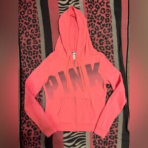 Vintage PINK Victoria's Secret zip up jacket